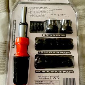 29 piece socket and bit driver